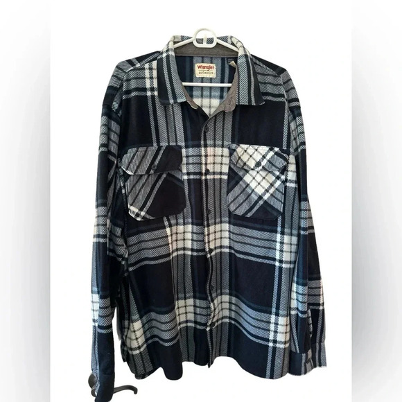Wrangler Other - Wrangler authentics blue flannel shirt 2XL